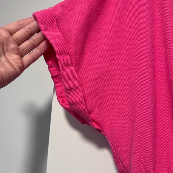 Pink Button-Up Romper - Picture 3 of 4